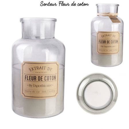 Świeca zapachowa XL w butelce Fleur de coton