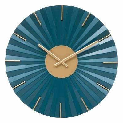 Zegar ścienny Jil 44cm niebieski