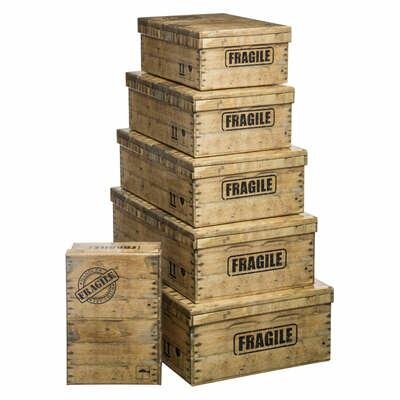 Zestaw 6 pudełek Fragile