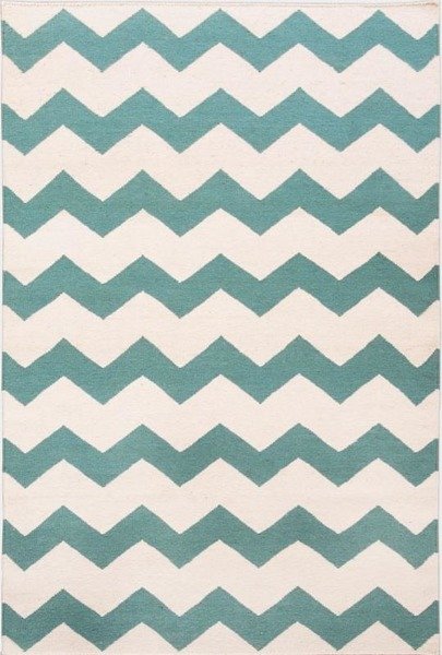 Dywan Chevron mint 120x180cm beżowy/zielony