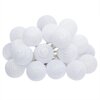 Girlanda cotton balls LED biała