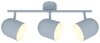 Lampa sufitowa Azuro listwa 3x40W E27  szary mat