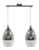 Lampa wisząca Celia 2x60W E27 srebrny