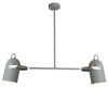 Lampa wisząca Gray 2x40W E27 szary