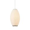 Lampa wisząca SILK BARREL biała 60 cm