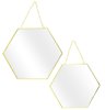 Zestaw 2 luster Hexa Gold M i L glamour